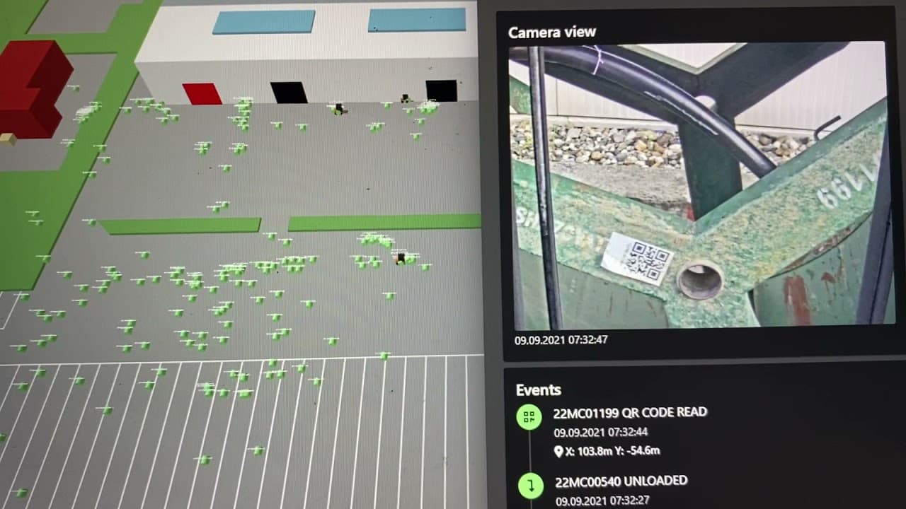 Forklift loading and unloading process