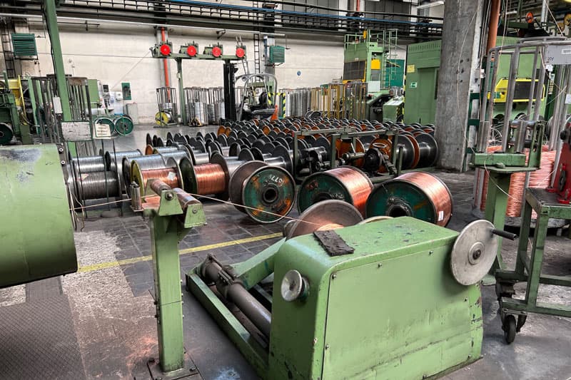 Copper coils ordered for reeling